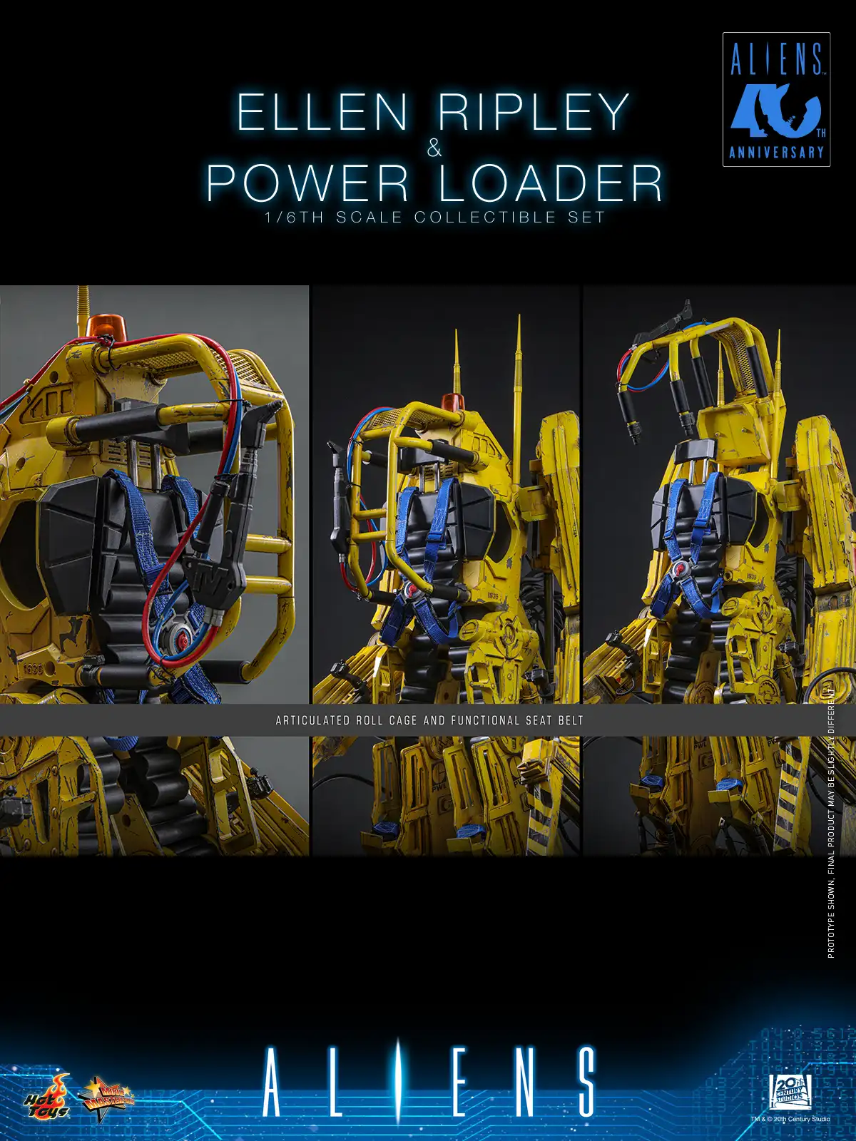 Ellen Ripley and Power Loader Collectible Set Hot Toys 11