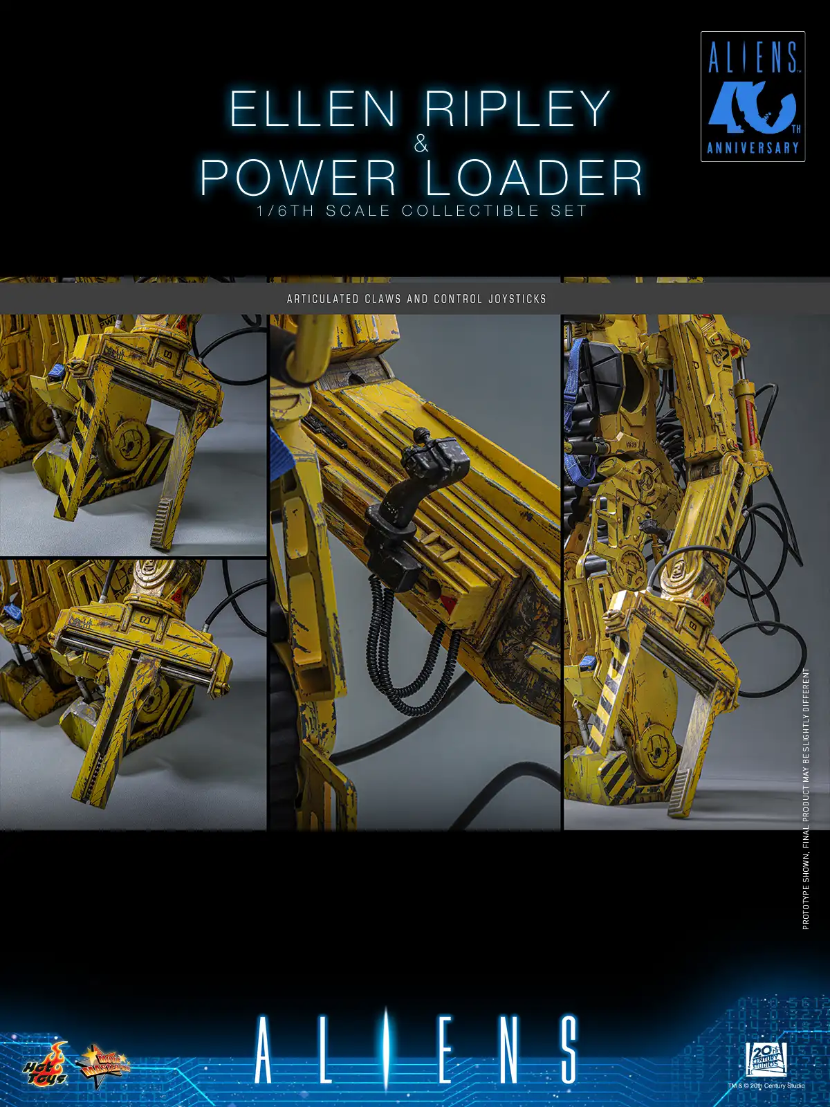 Ellen Ripley and Power Loader Collectible Set Hot Toys 12