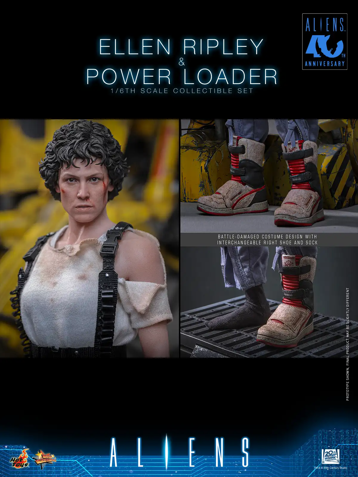 Ellen Ripley and Power Loader Collectible Set Hot Toys 9