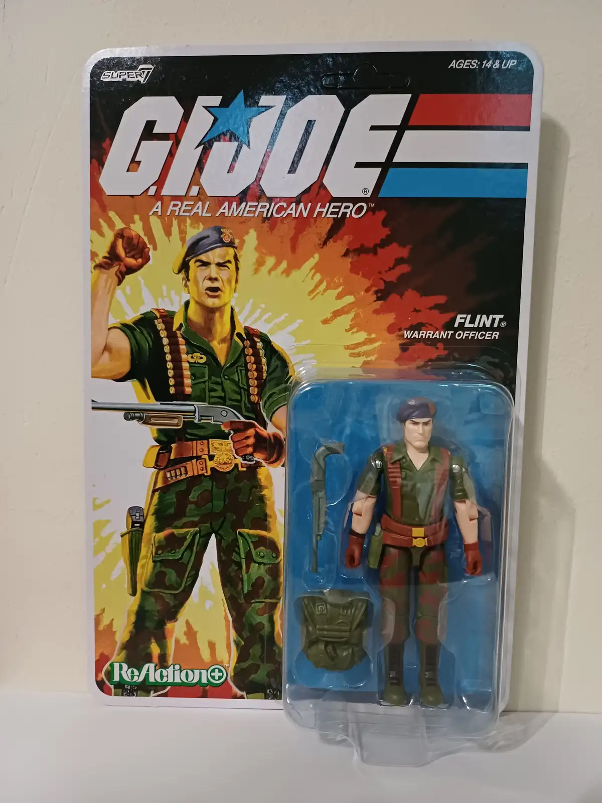 Flint GI Joe ReAction+ Wave 10 Super7 Card Front HR