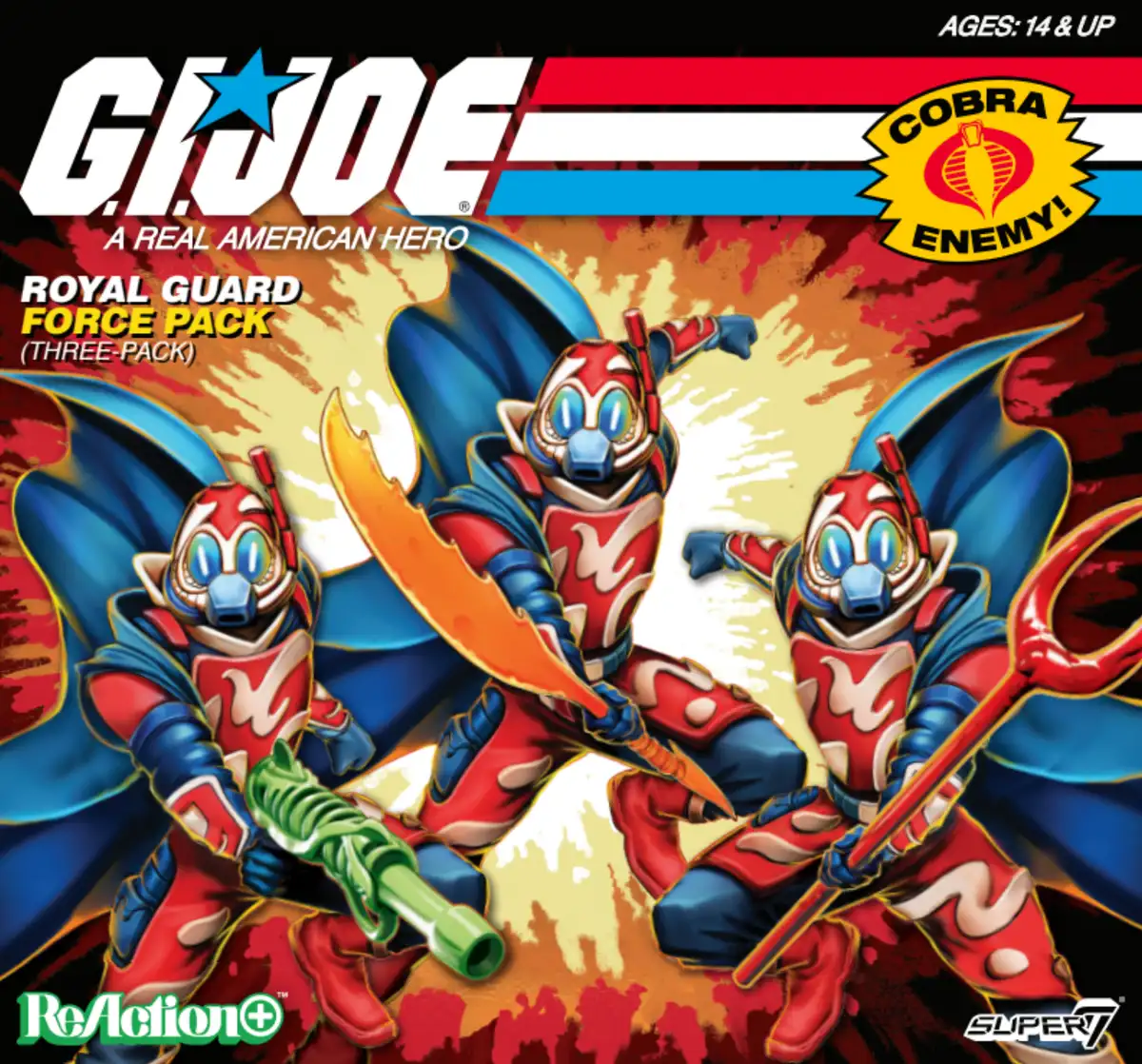 G.I. Joe ReAction+ Cobra La Royal Guard (Force Pack) BBTS Exclusive Action Figure Three Pack 04
