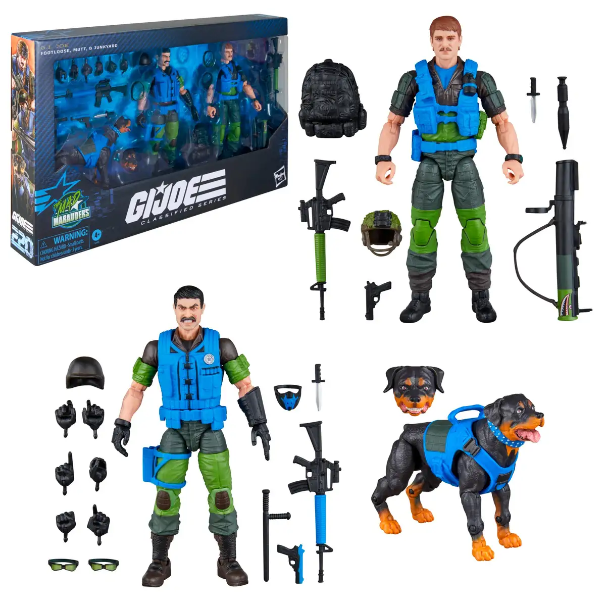 GI Joe Classified Series Mad Marauders Footloose, Mutt & Junkyard 22