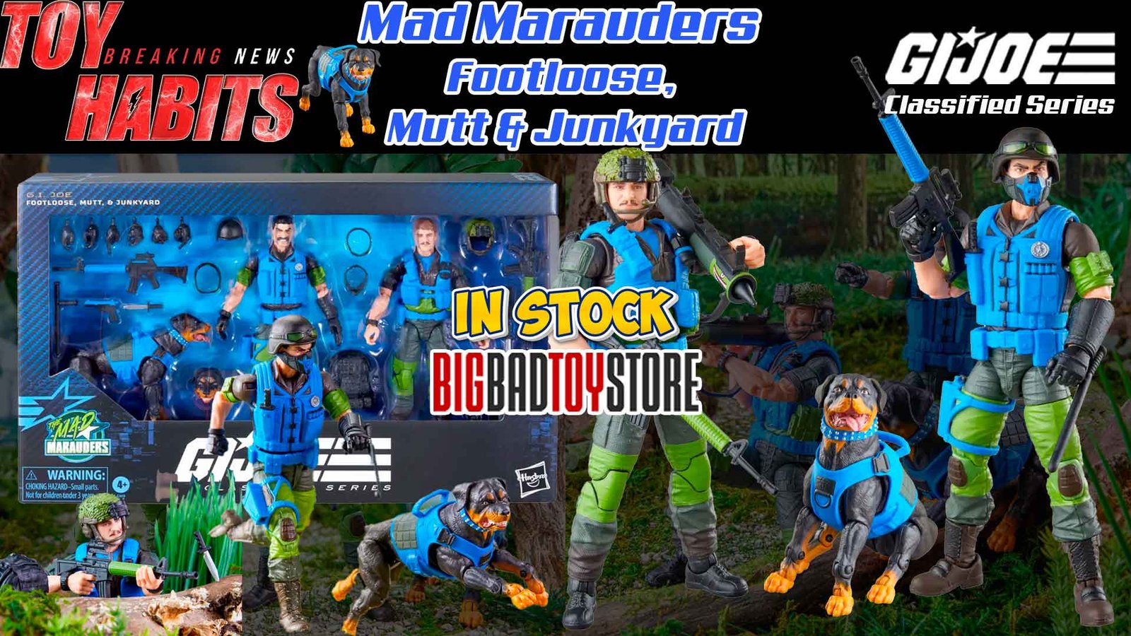 GI-Joe-Classified-Series-Mad-Marauders-Footloose,-Mutt-&-Junkyard-3-Pack-Now-In-Stock-on-BBTS
