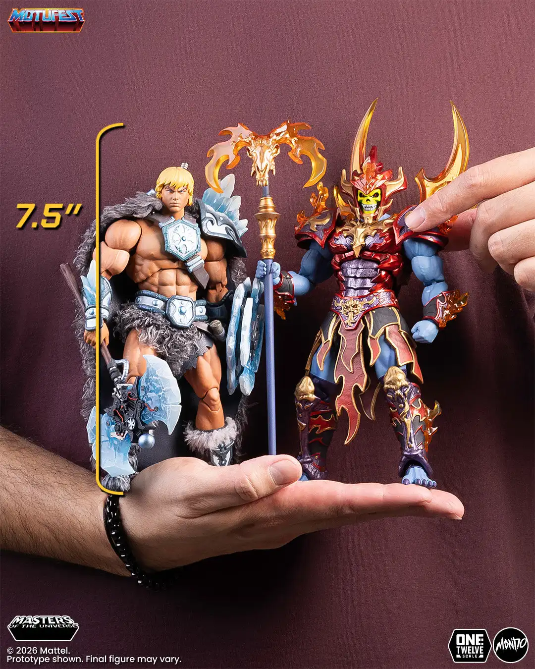 Ice Armor He Man and Fire Armor Skeletor MOTU 200X Figure Set 2