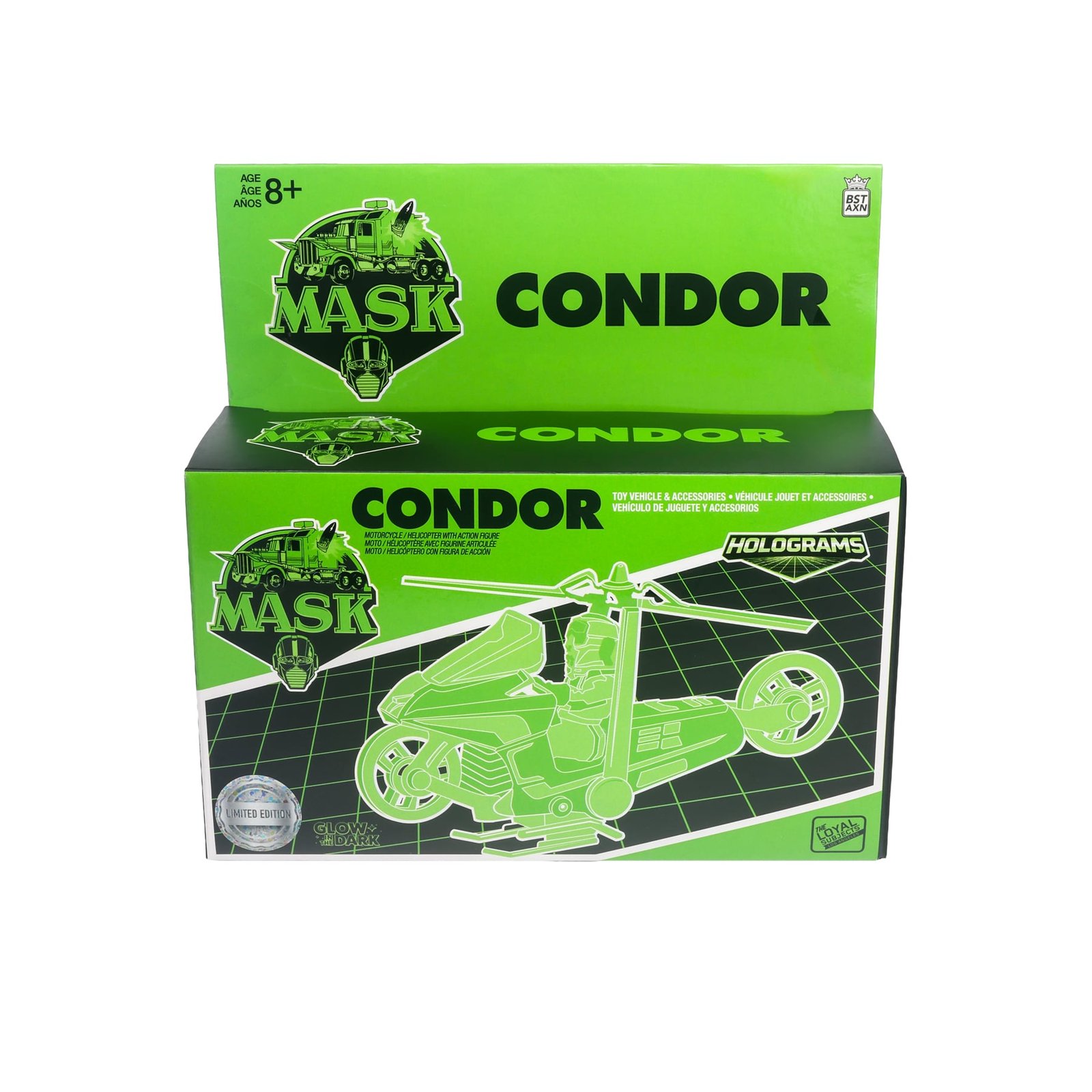 M.A.S.K. Condor with Brad Turner (Hologram Edition) SDCC 2026 Exclusive Vehicle & Action Figure Set 11