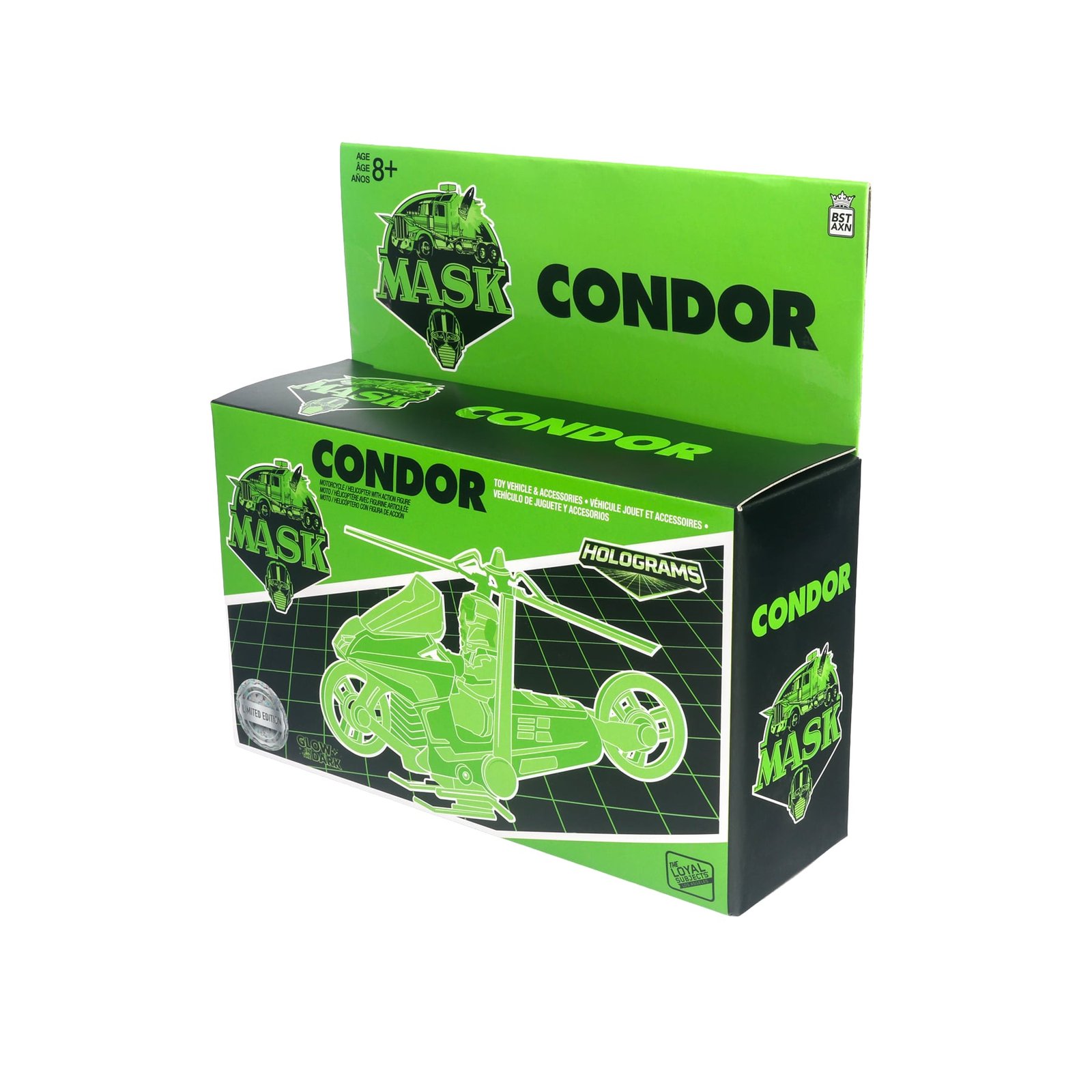 M.A.S.K. Condor with Brad Turner (Hologram Edition) SDCC 2026 Exclusive Vehicle & Action Figure Set 12