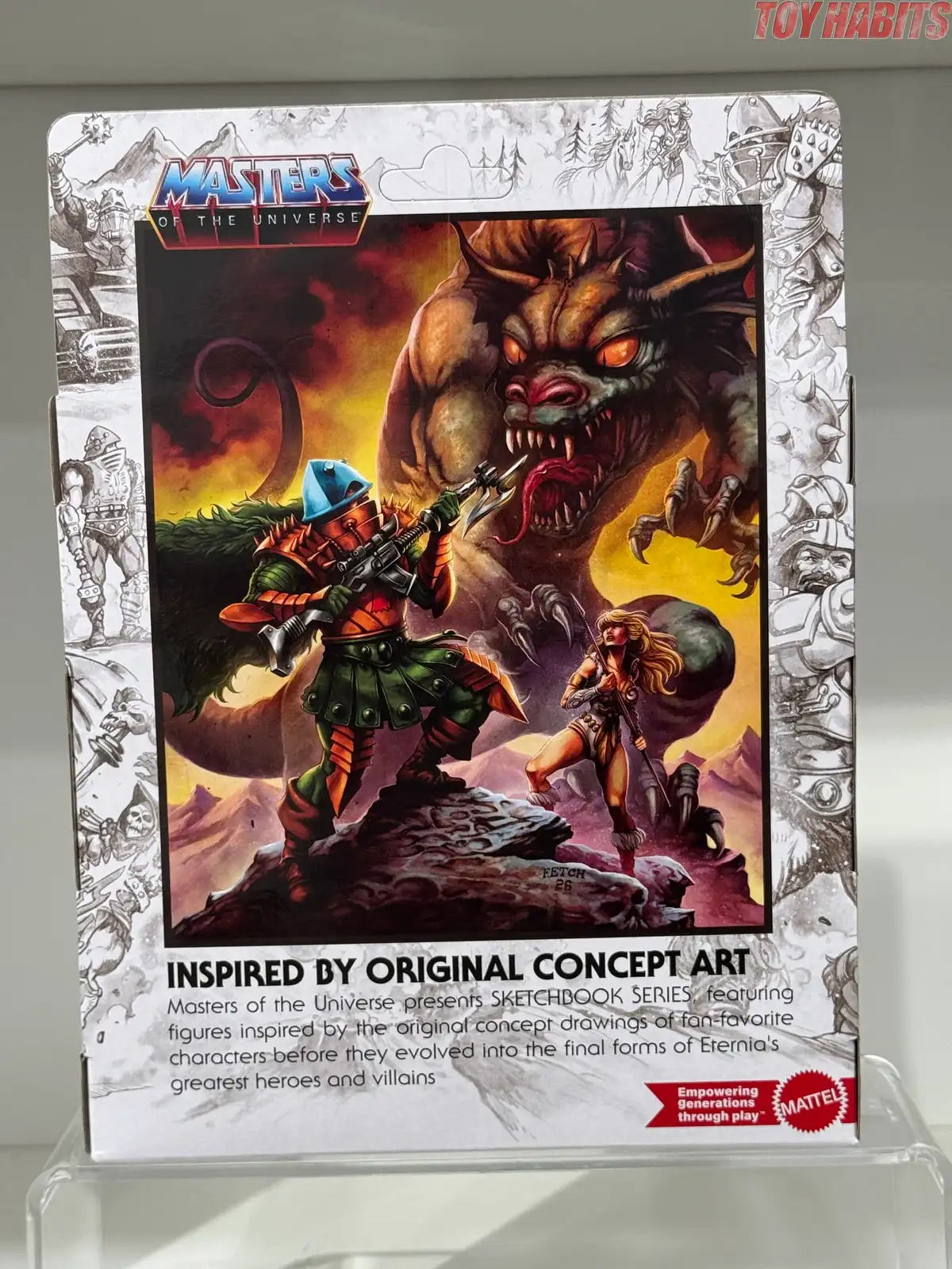 Man At Arms Sketch MOTU Origins Book Series In Hand Review 2