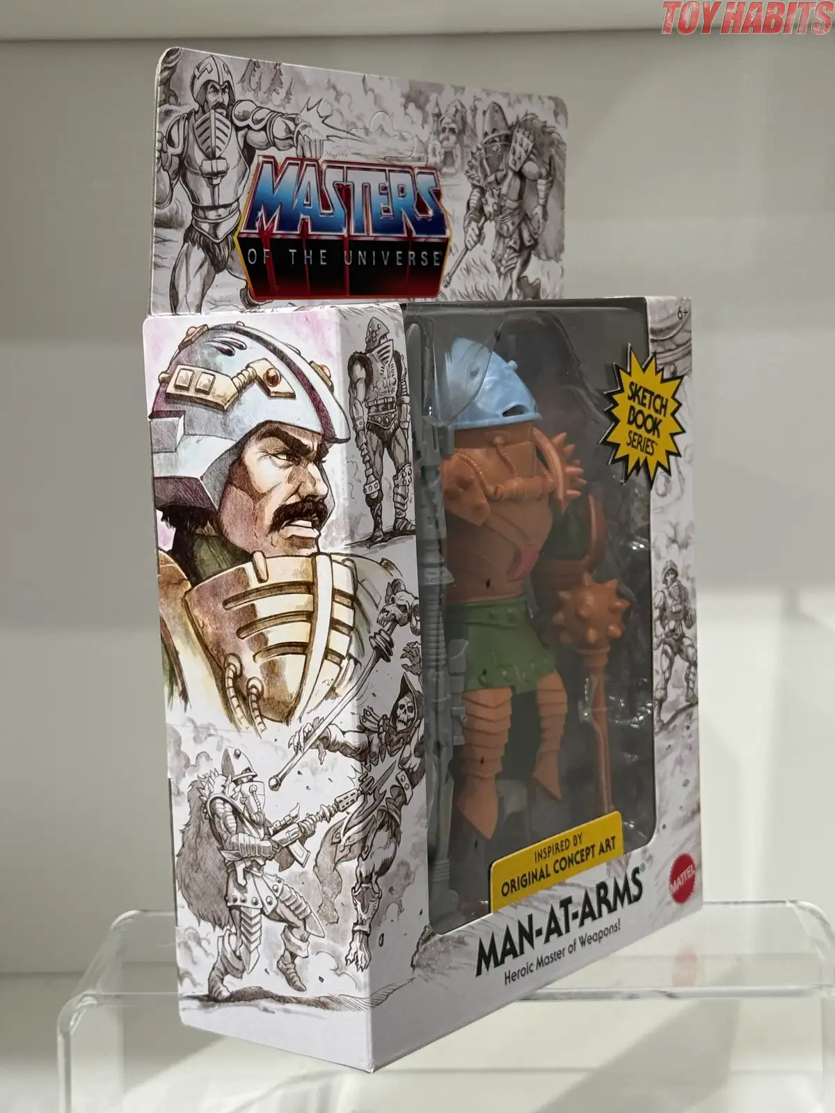 Man At Arms Sketch MOTU Origins Book Series In Hand Review 3