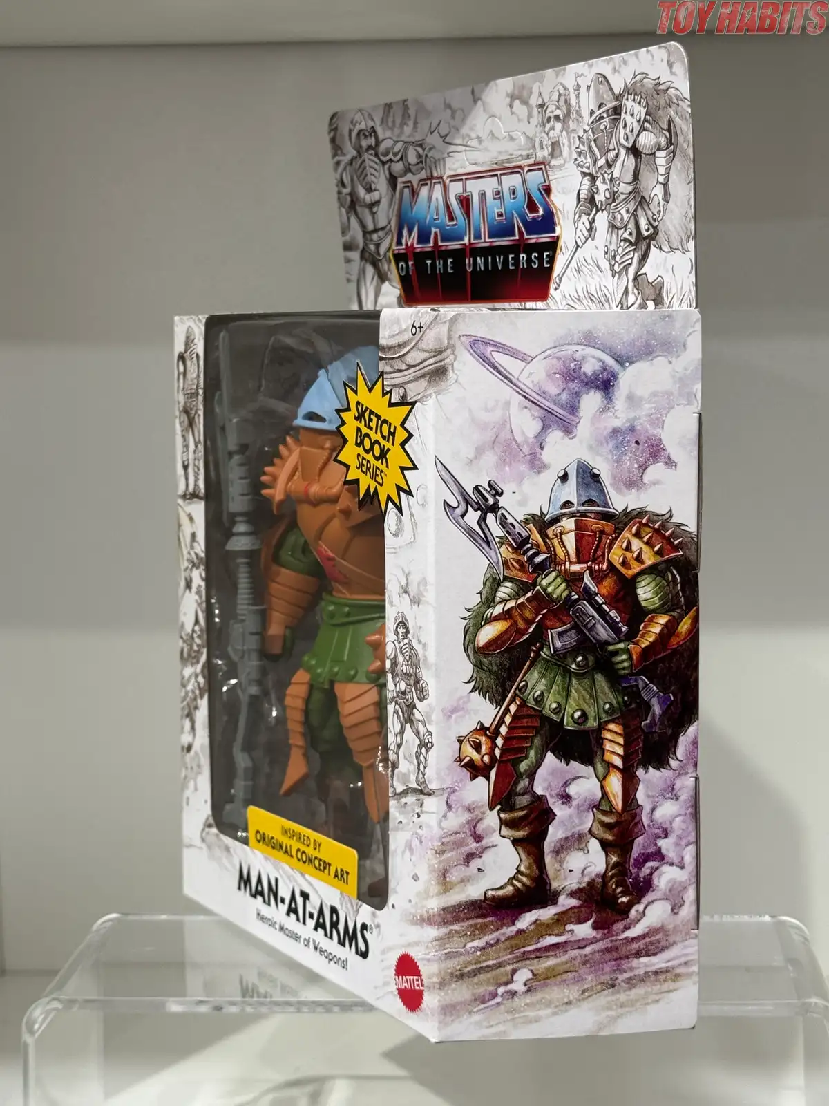 Man At Arms Sketch MOTU Origins Book Series In Hand Review 4