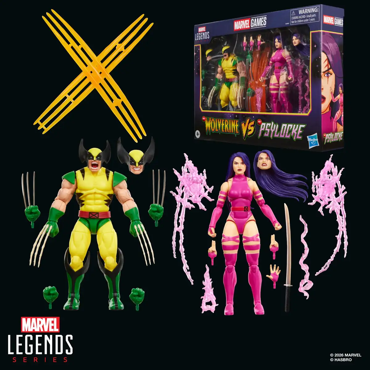 Marvel Legends Gamerverse Wolverine vs. Psylocke Action Figure Two Pack 17