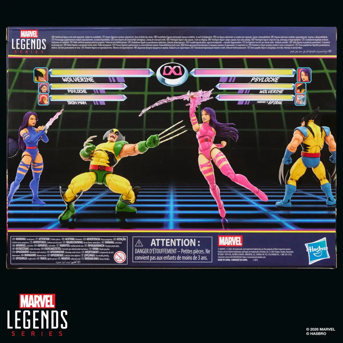 Marvel Legends Gamerverse Wolverine vs. Psylocke Action Figure Two Pack 20
