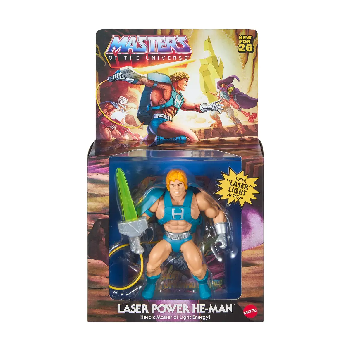 Masters of the Universe- Origins Laser Power He-Man Deluxe Action Figure 11