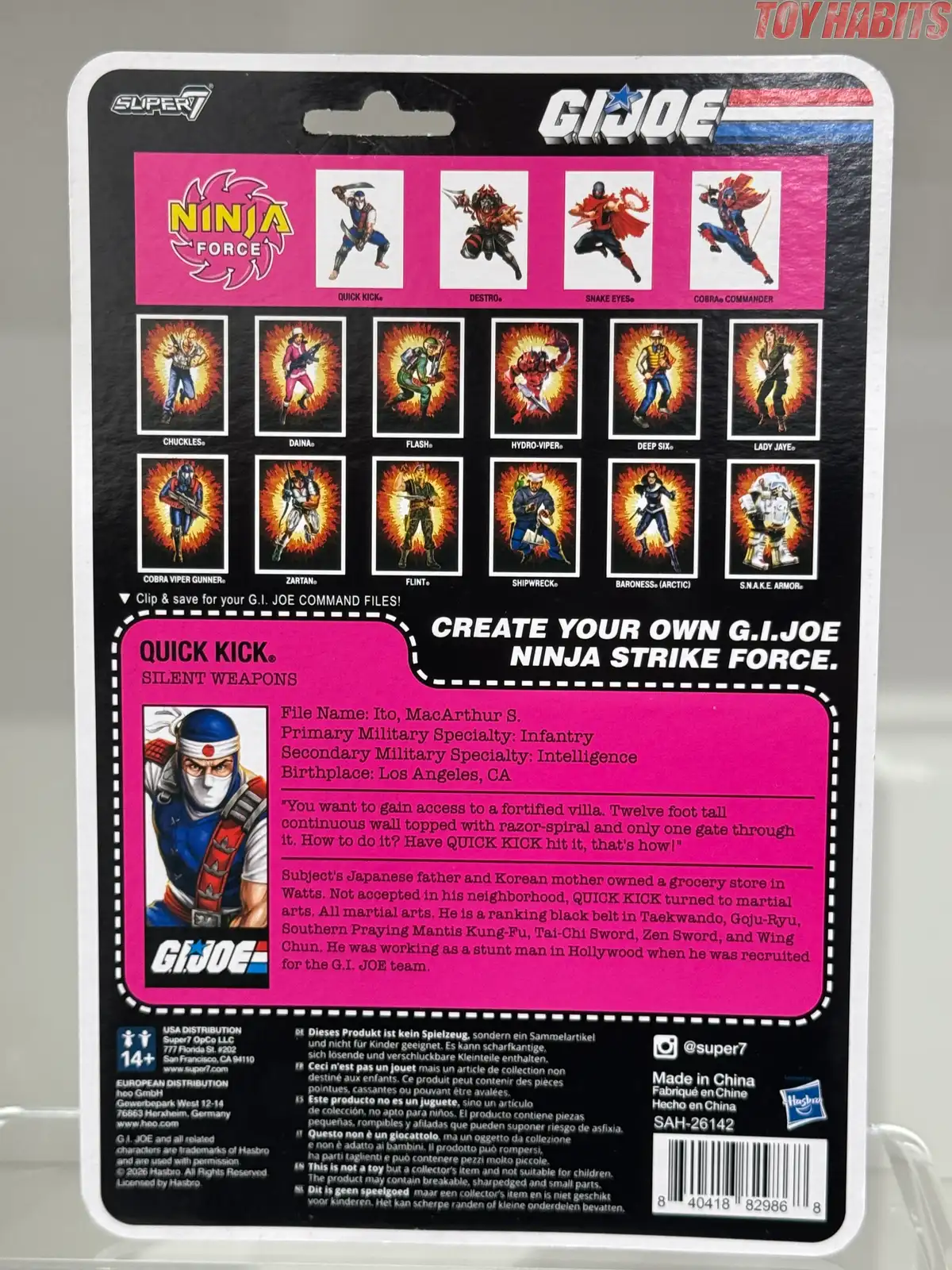 Ninja Force Quick KickGI Joe ReAction+ 3