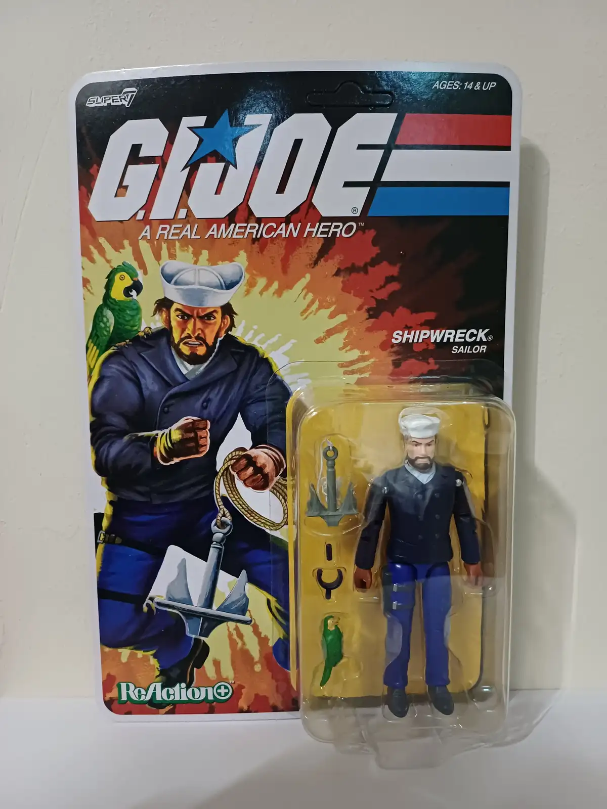Shipwreck GI Joe ReAction+ Wave 10 Super7 Card Front HR