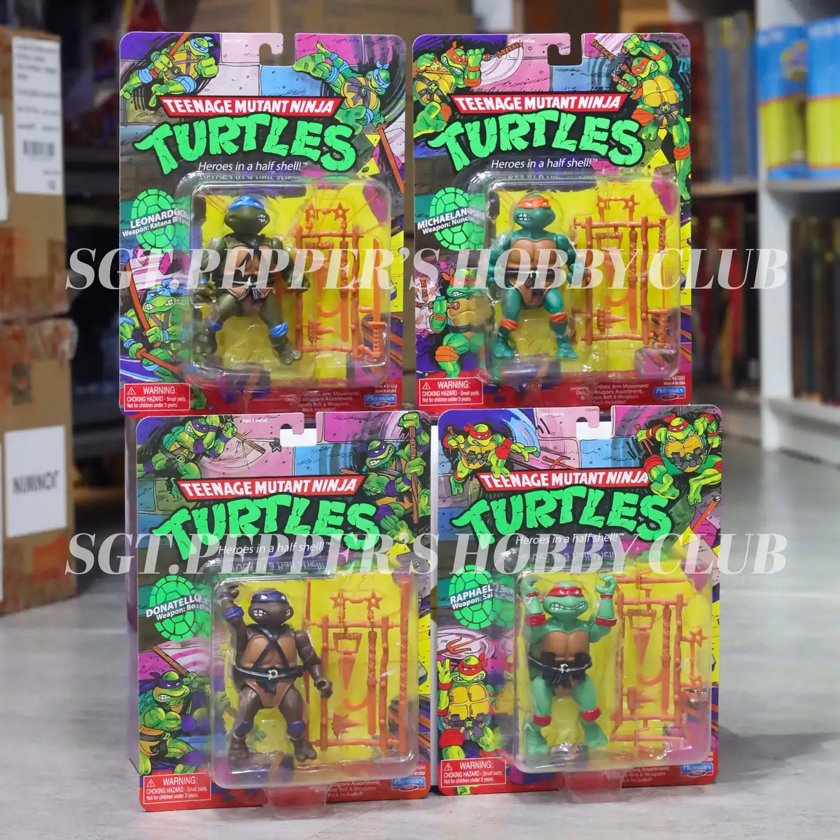 TMNT Cowabunga Forever 90s 5 Pack & TMNT 1988 Classic Basic Figures 1