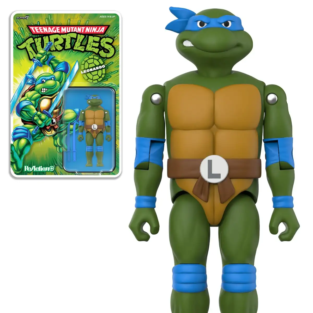TMNT Super7 ReAction+ Wave 2 Leonardo