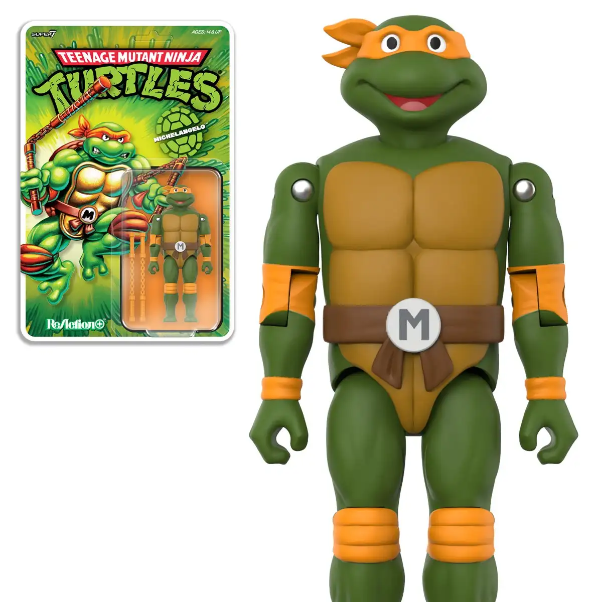TMNT Super7 ReAction+ Wave 2 Michaelangelo
