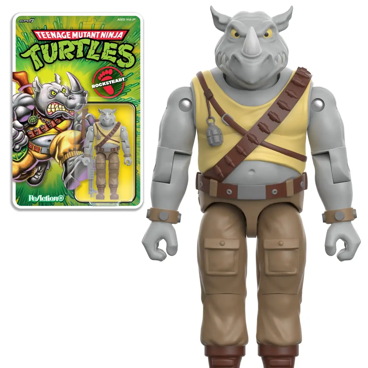 TMNT Super7 ReAction+ Wave 2 Rocksteady