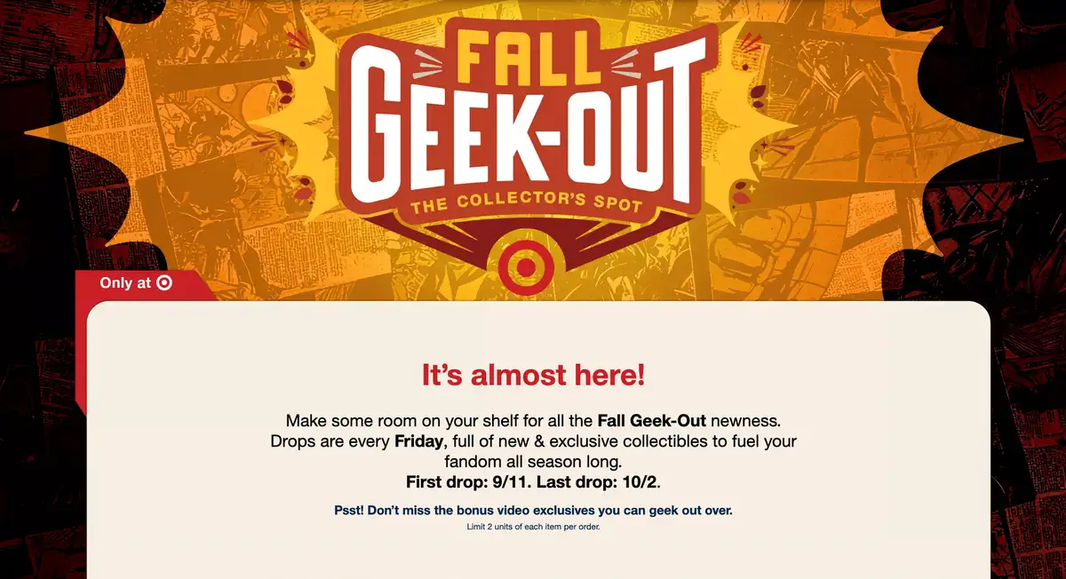 Target Fall Geek Out 2026 1
