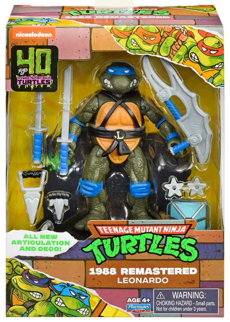 Teenage Mutant Ninja Turtles (1988) Remastered Leonardo Action Figure Set 08