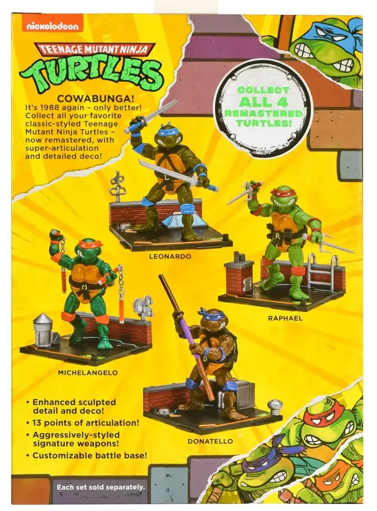 Teenage Mutant Ninja Turtles (1988) Remastered Leonardo Action Figure Set 09