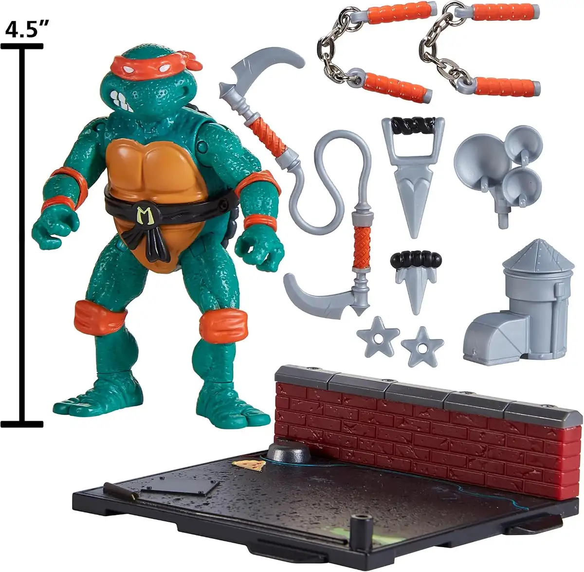 Teenage Mutant Ninja Turtles (1988) Remastered Michelangelo Action Figure Set 05