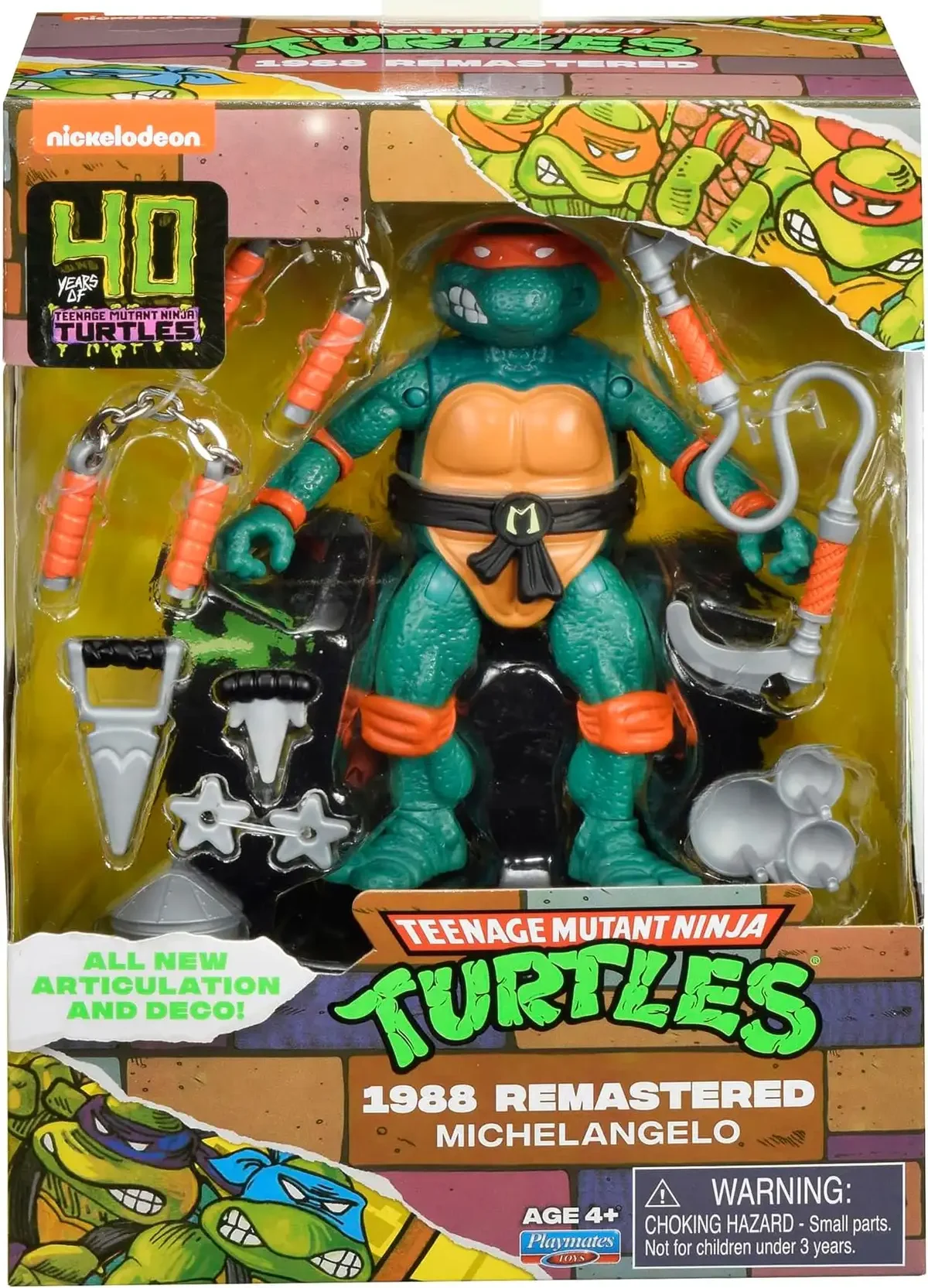 Teenage Mutant Ninja Turtles (1988) Remastered Michelangelo Action Figure Set 08
