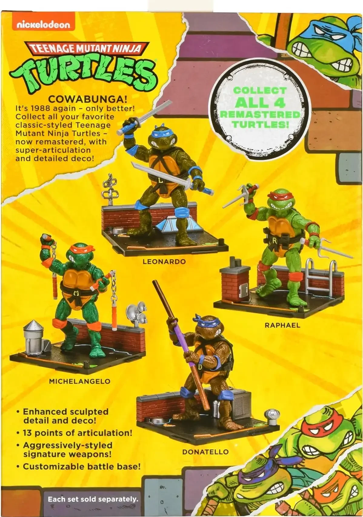 Teenage Mutant Ninja Turtles (1988) Remastered Michelangelo Action Figure Set 10