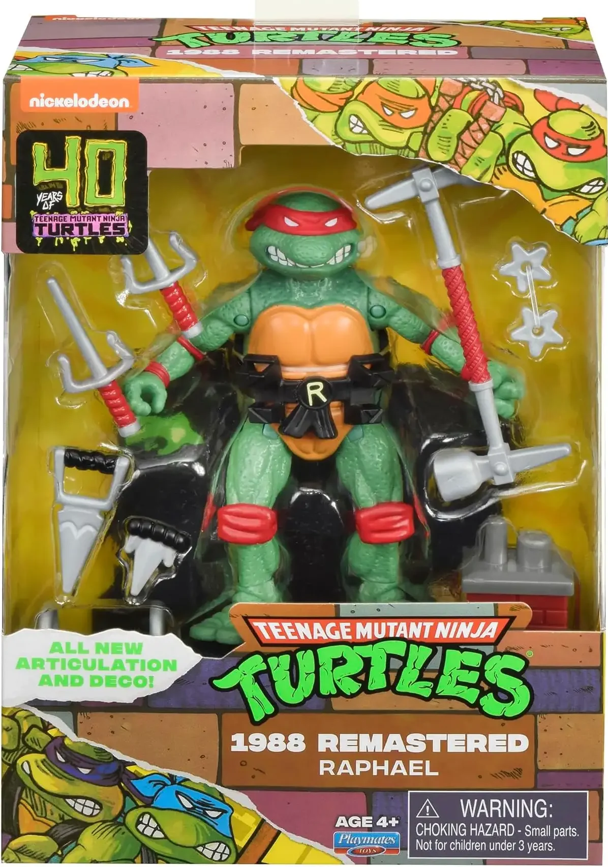 Teenage Mutant Ninja Turtles (1988) Remastered Raphael Action Figure Set 07