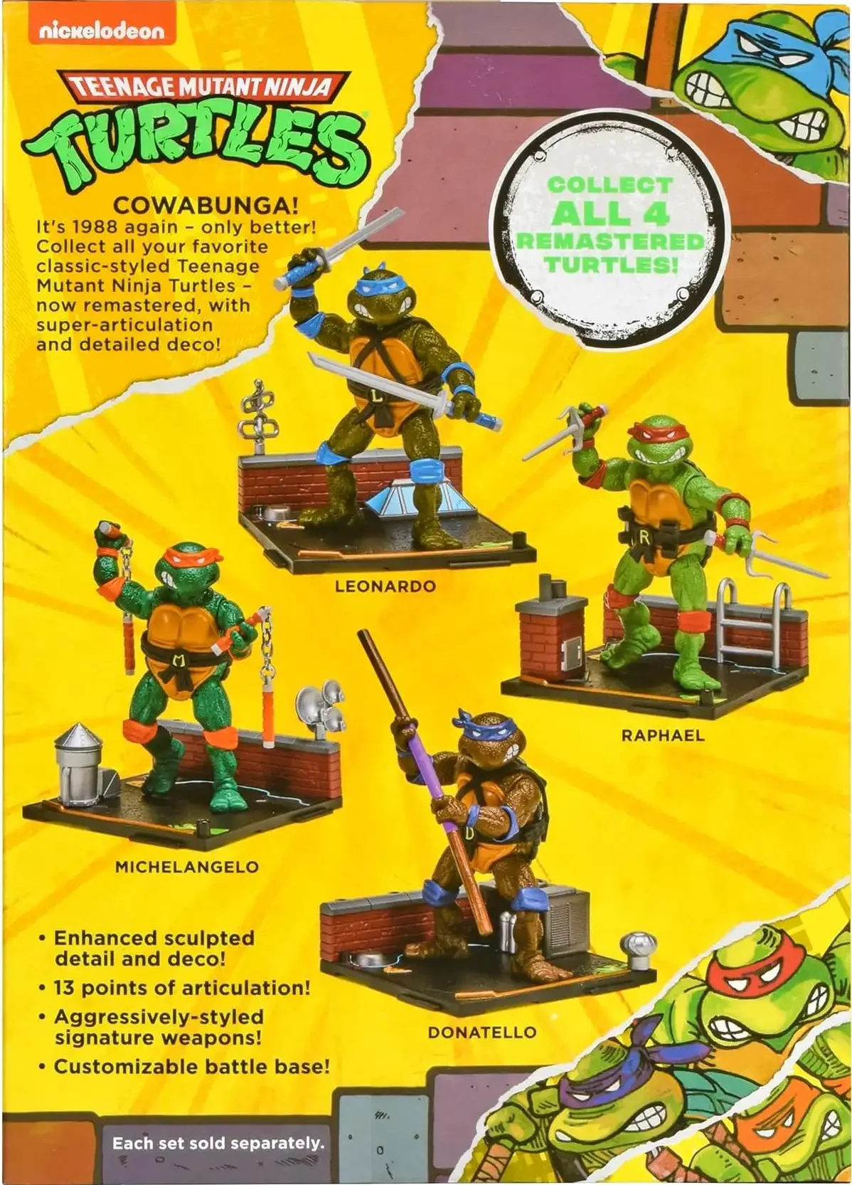 Teenage Mutant Ninja Turtles (1988) Remastered Raphael Action Figure Set 09