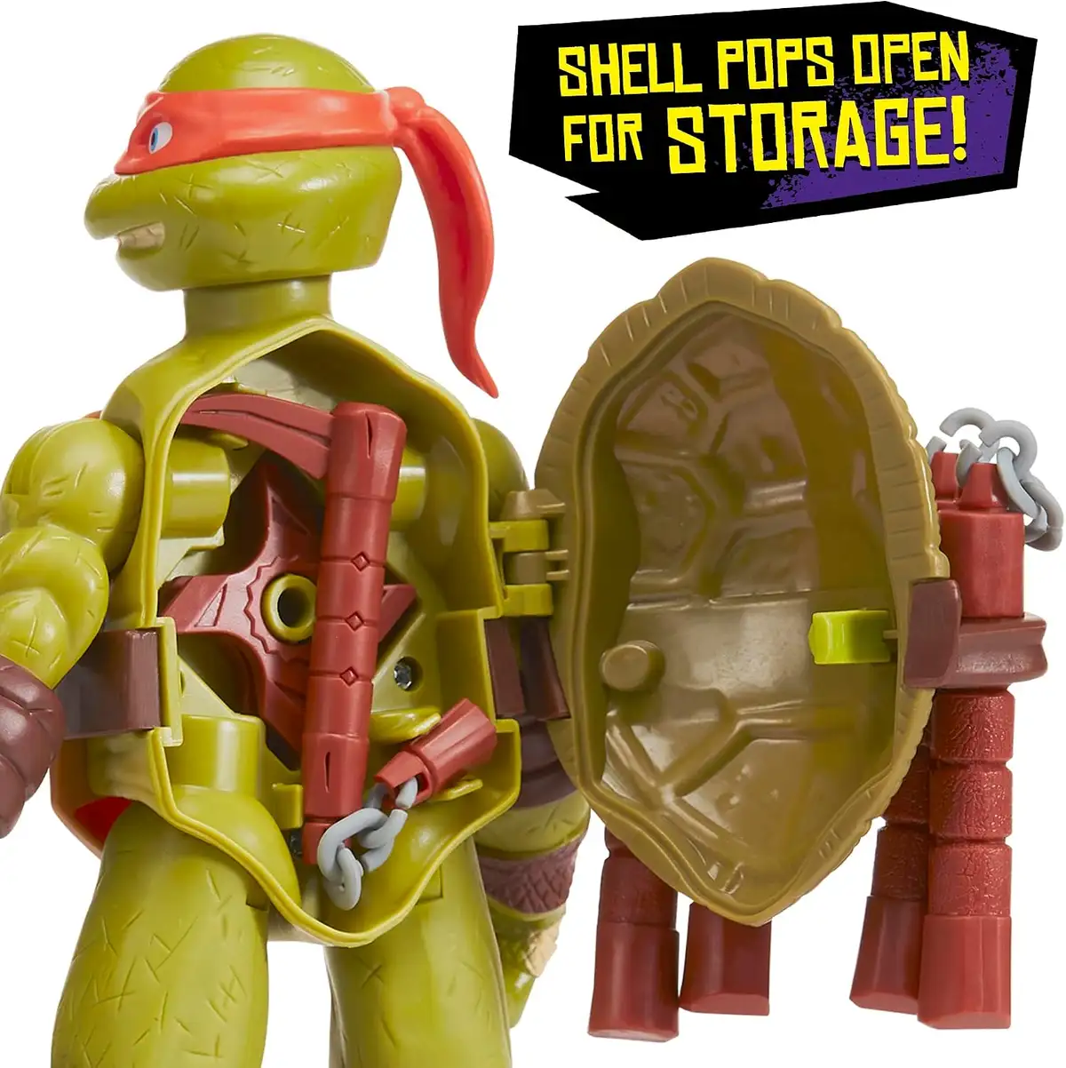 Teenage Mutant Ninja Turtles (2012) Battle Shell Michelangelo Action Figure 05