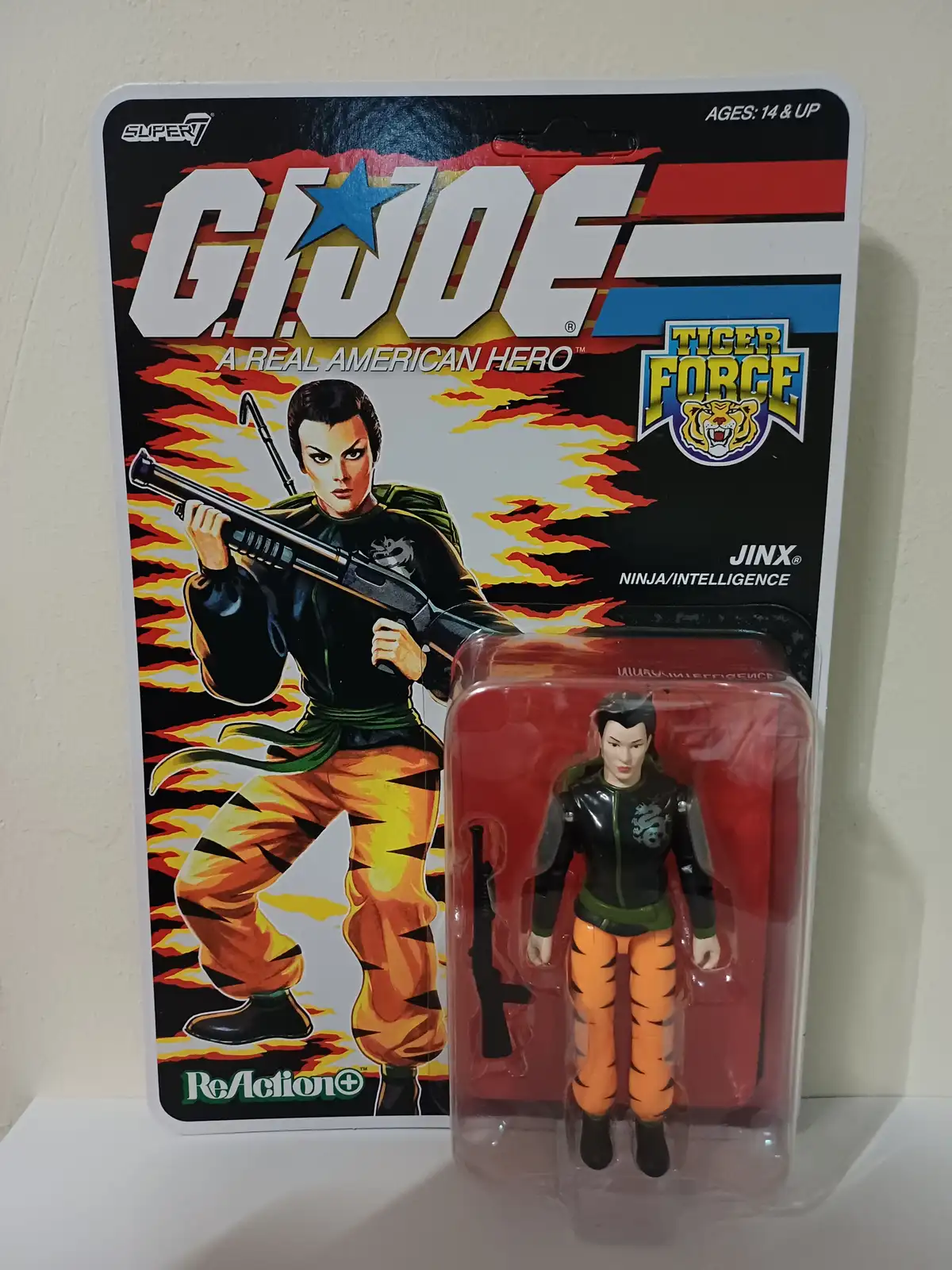 Tiger Force Jinx GI Joe ReAction+ Target Exclusive Super7 Card Front HR