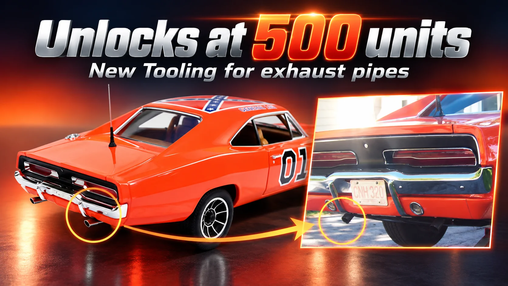 Tiger Orange General Lee Ramen Racer & Good Ol Boys Preorders 2