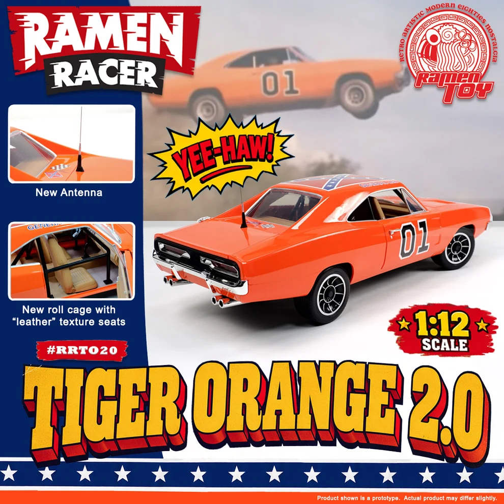 Tiger Orange General Lee Ramen Racer & Good Ol Boys Preorders 3