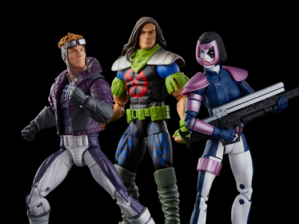 X Force Marvel Legends Marvel's Domino, Rictor and Marvel's Cannonball Action Figure Multipack 01