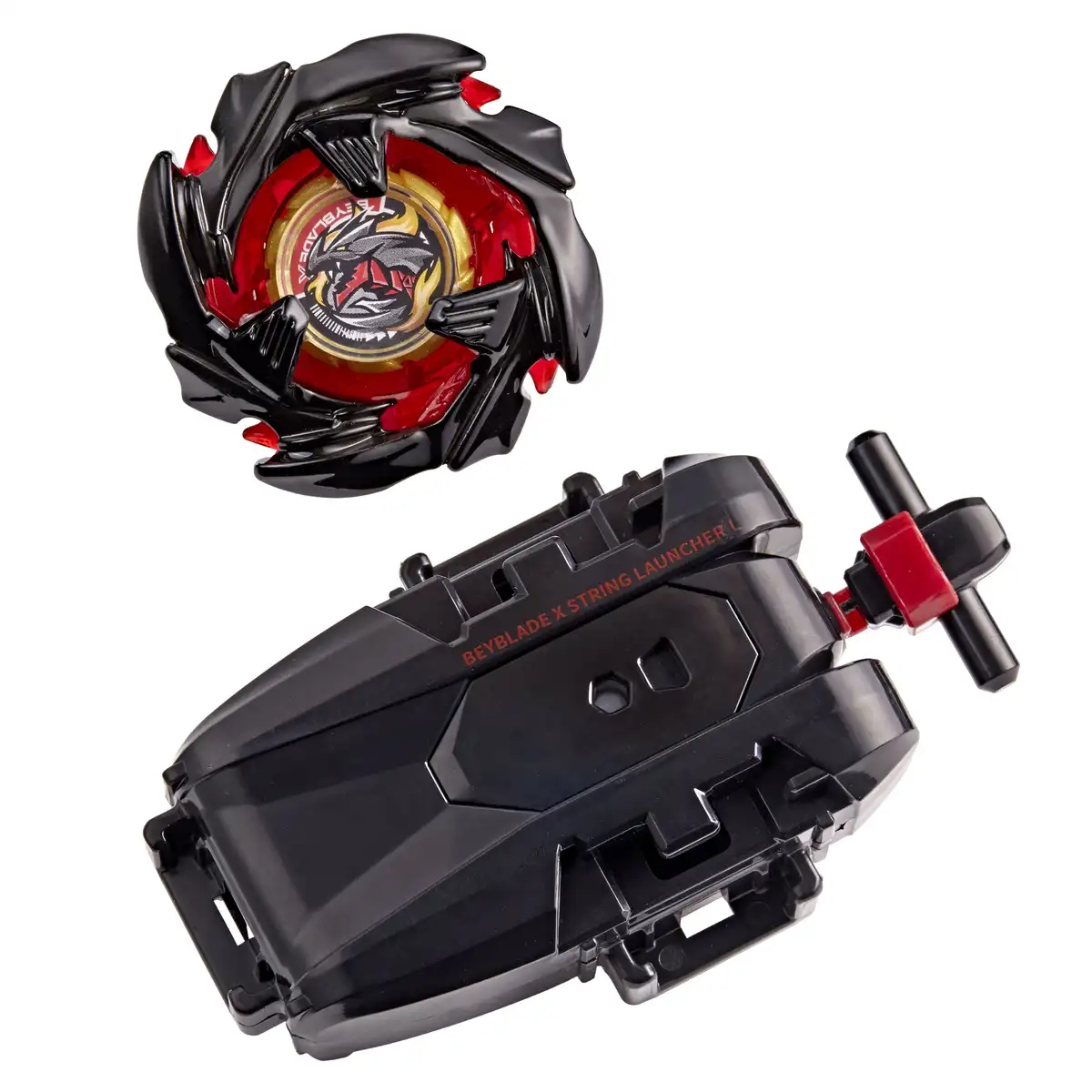 Beyblade X TT Import Left Spin String Deluxe Launcher Set with Red Left Spin Top Toy 04
