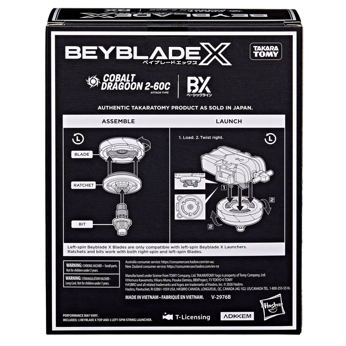 Beyblade X TT Import Left Spin String Deluxe Launcher Set with Red Left Spin Top Toy 10