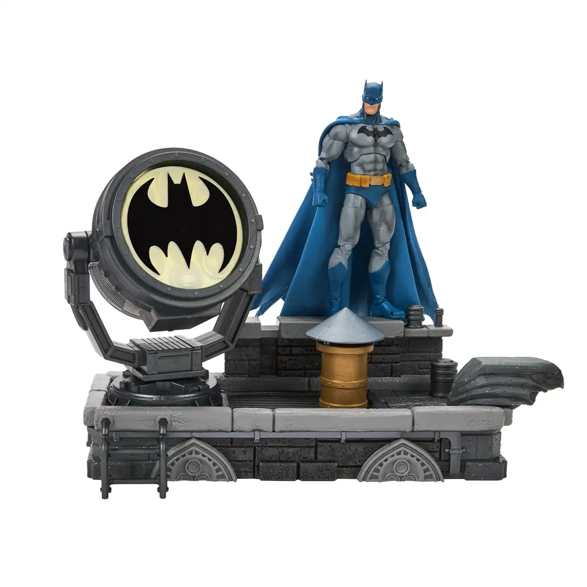 DC Premium Batman Hush Rooftop Bat Signal Diorama Set 04