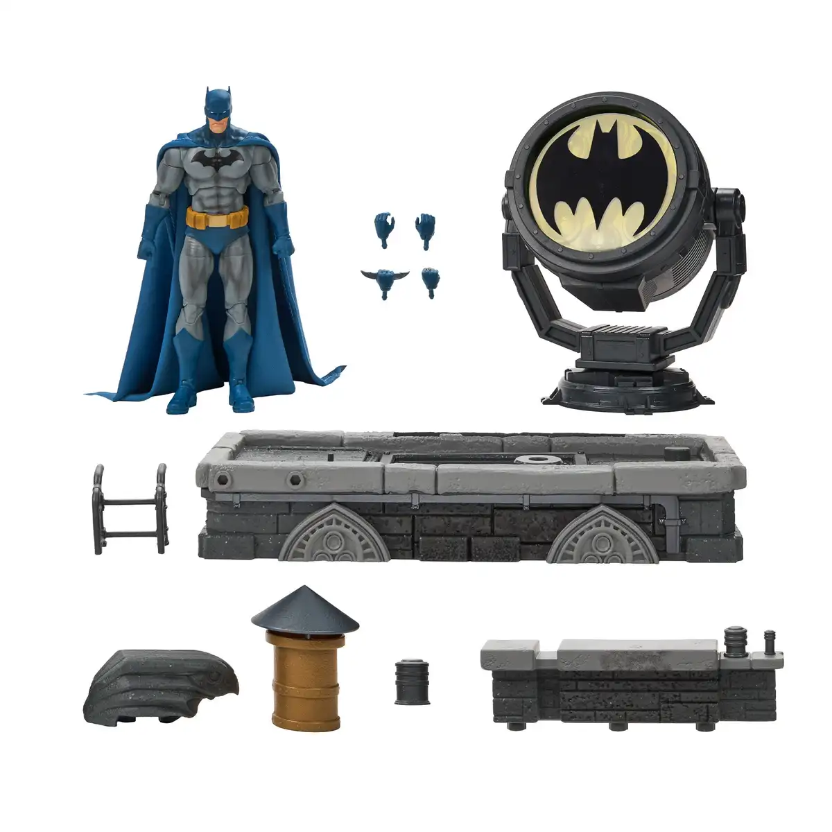DC Premium Batman Hush Rooftop Bat Signal Diorama Set 05