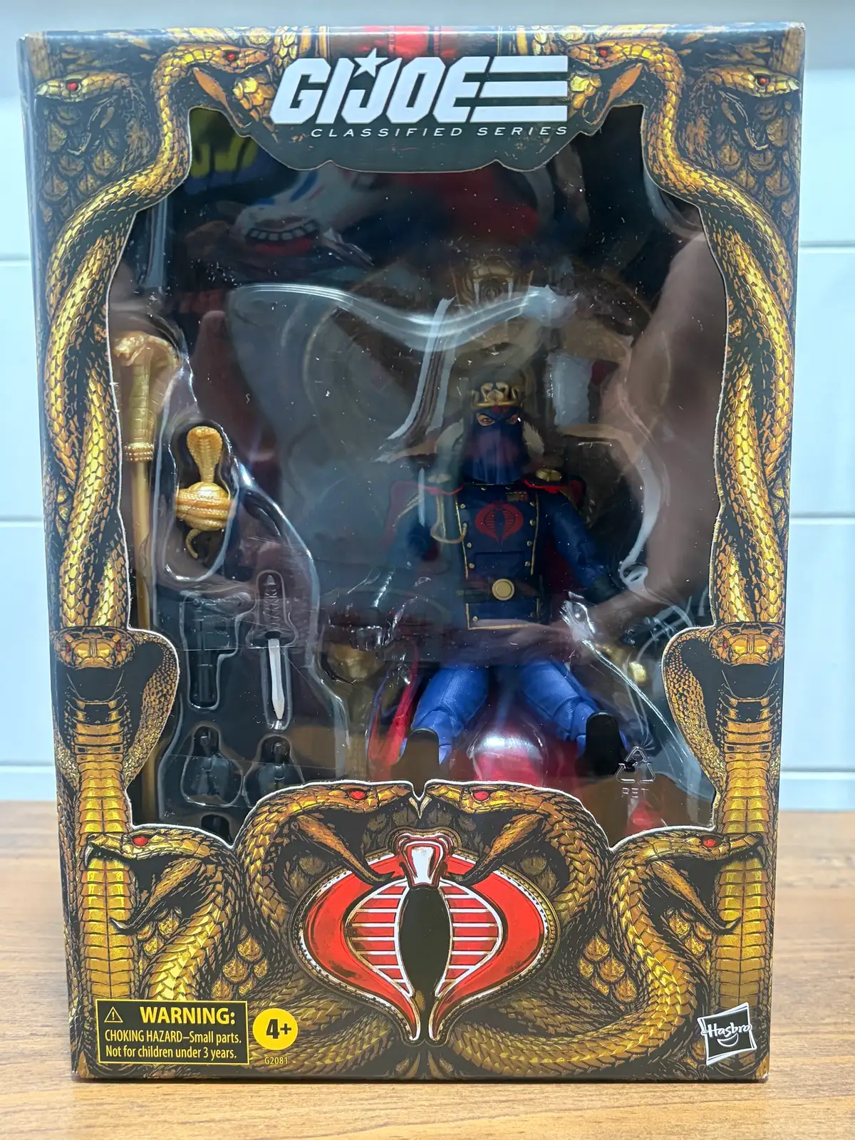 GI Joe Classified Series Cobra Commander with Throne Set IH 1