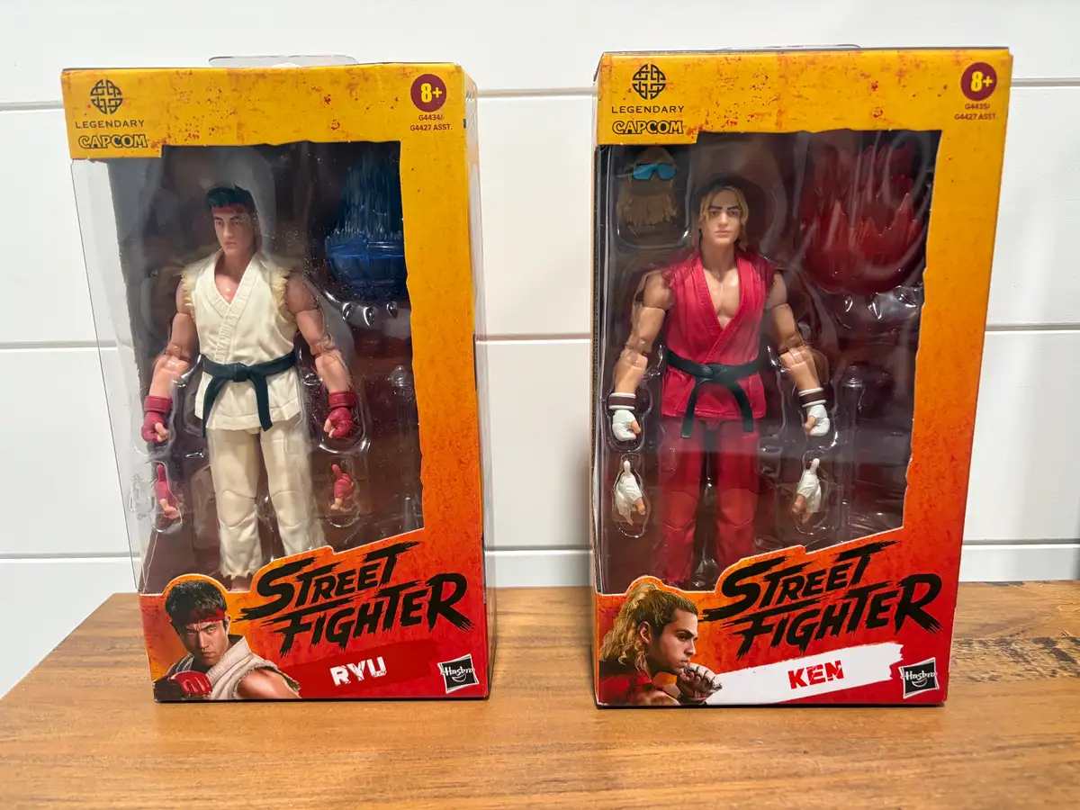Hasbro Street Fighter The Movie Figures Ryu vs Ken IH 19