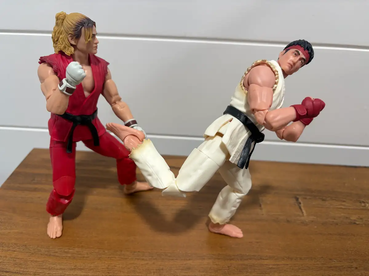 Hasbro Street Fighter The Movie Figures Ryu vs Ken IH 2