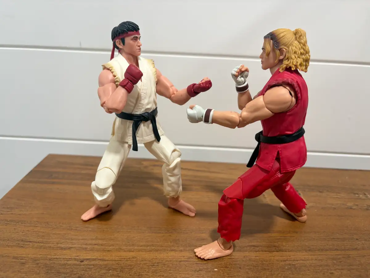 Hasbro Street Fighter The Movie Figures Ryu vs Ken IH 4