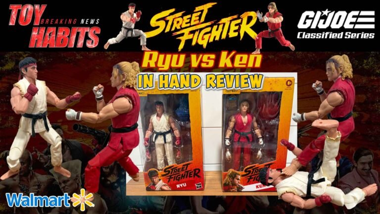 Hasbro Street Fighter The Movie Figures Ryu vs Ken In Hand Review