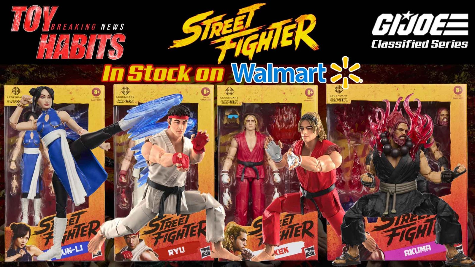 Hasbro Street Fighter The Movie Figures Wave 1 In Stock On Walmart