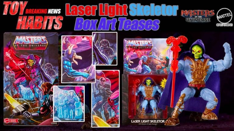 Laser Light SKeletor Box Art Teases Saurod, Blade, and Skelcons