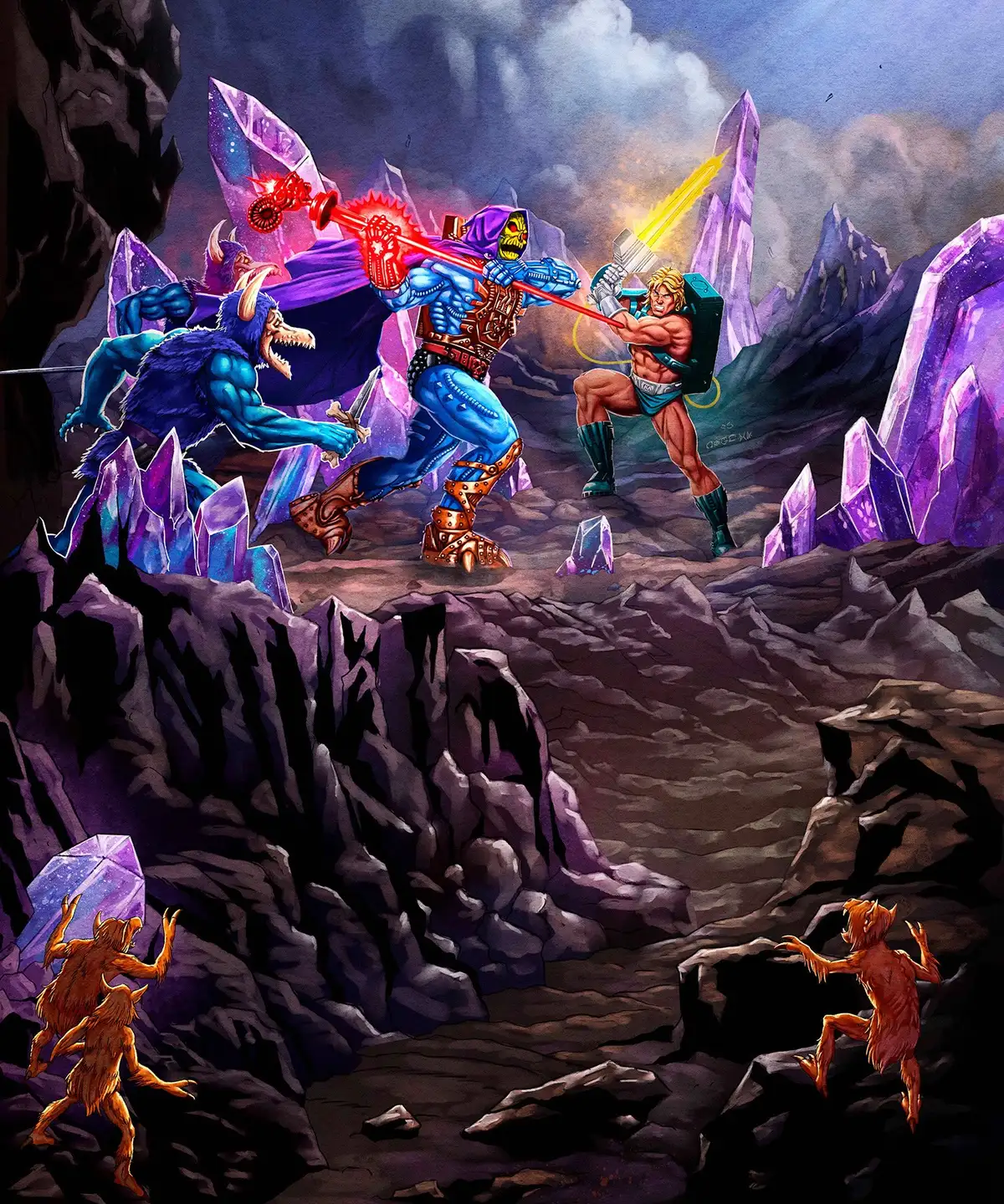 Laser Light Skeletor MOTU Origins Mattel Creations Exclusive Hi Res Artwork 2