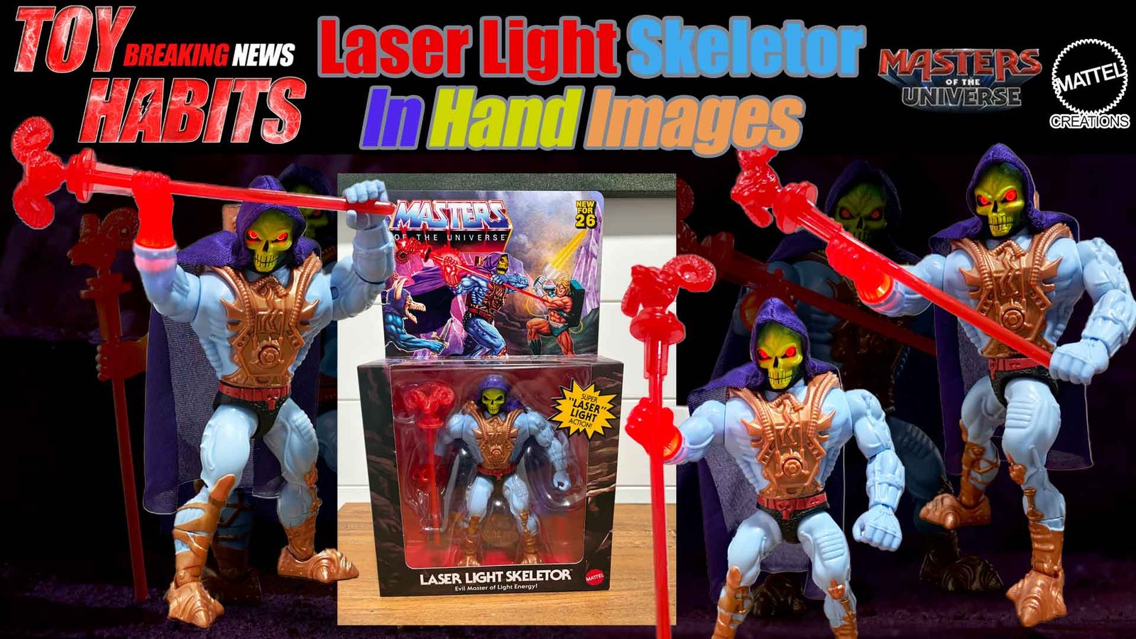 Laser Light Skeletor MOTU Origins Mattel Creations Exclusive In Hand Images