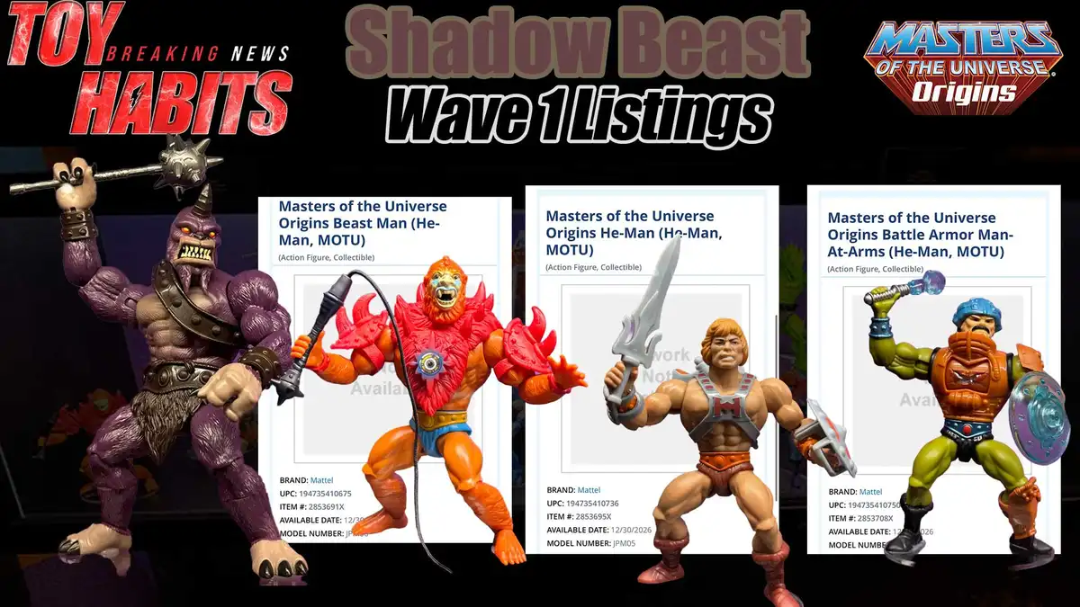 MOTU Origins Shadow Beast Build-A-Figure Wave 1 Listings