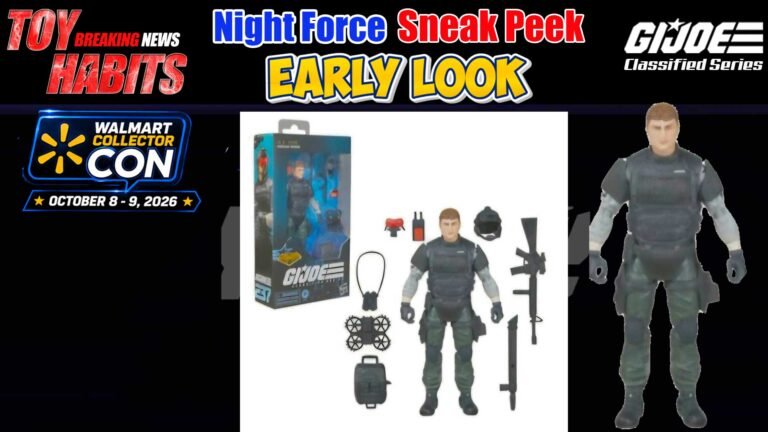 GI Joe Classified Series Night Force Sneak Peek Early Look ahead of Walmart Collection Con